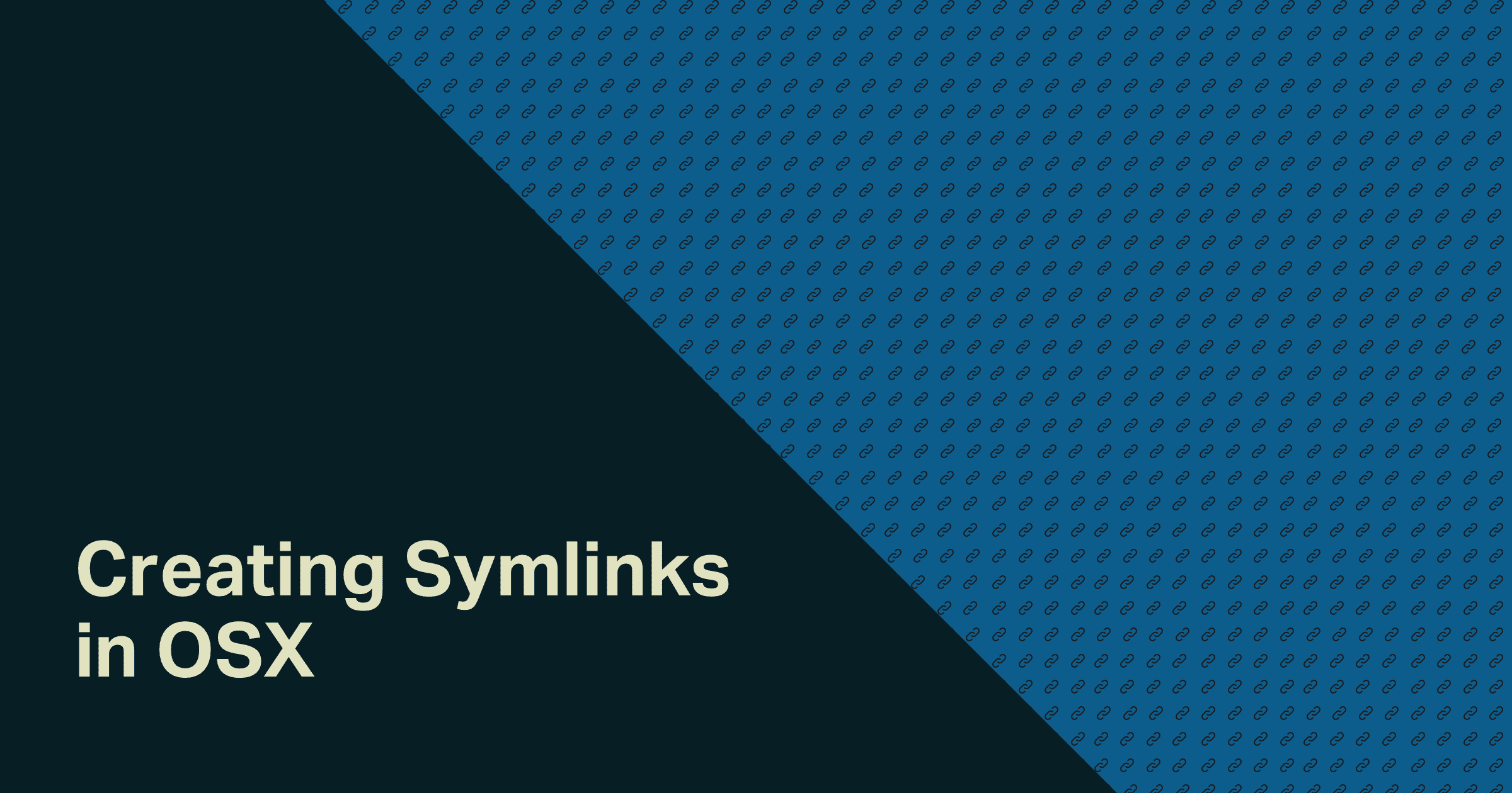 Creating Symlinks in OSX