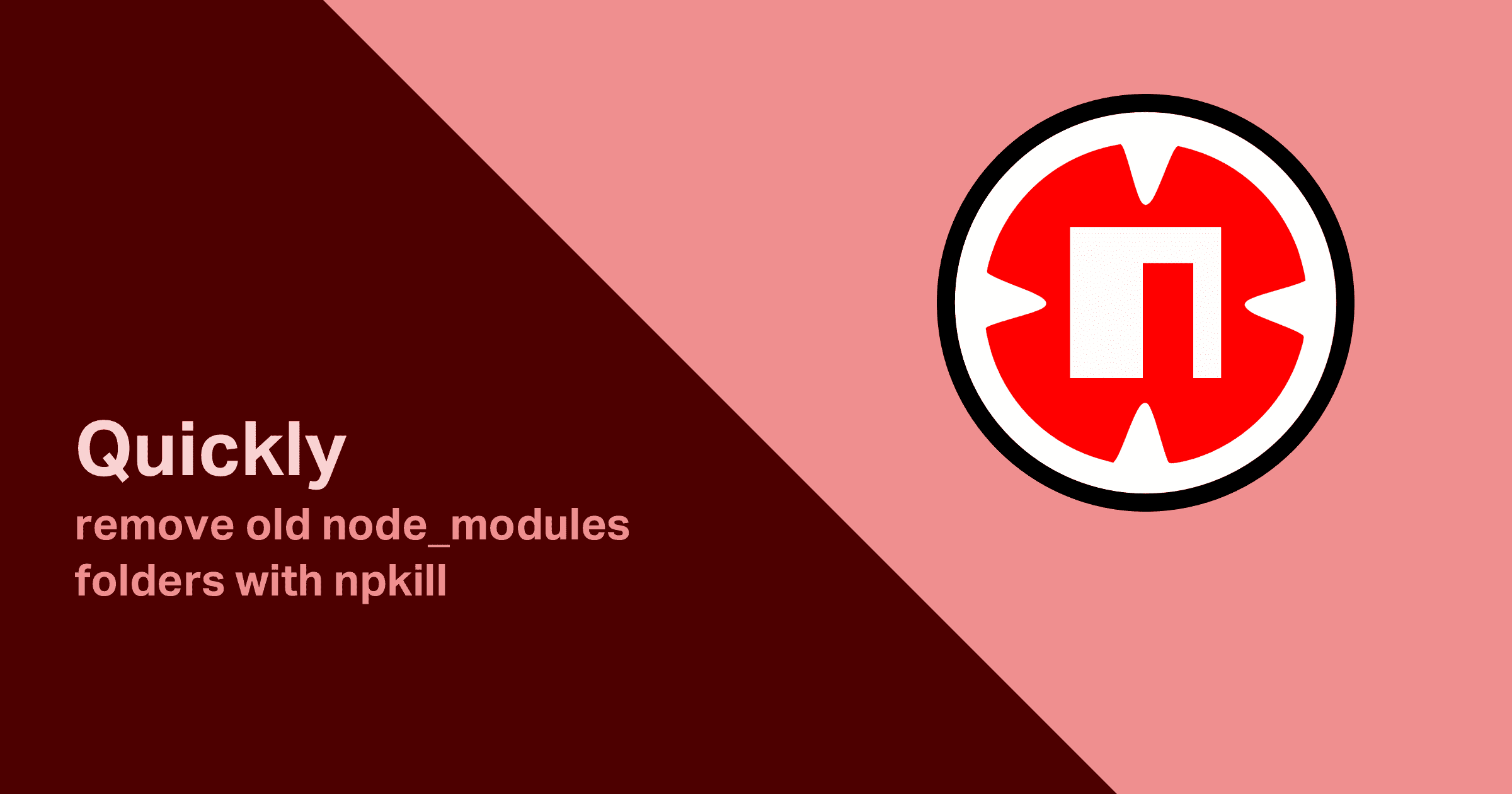 Quickly remove old node_modules folders with npkill