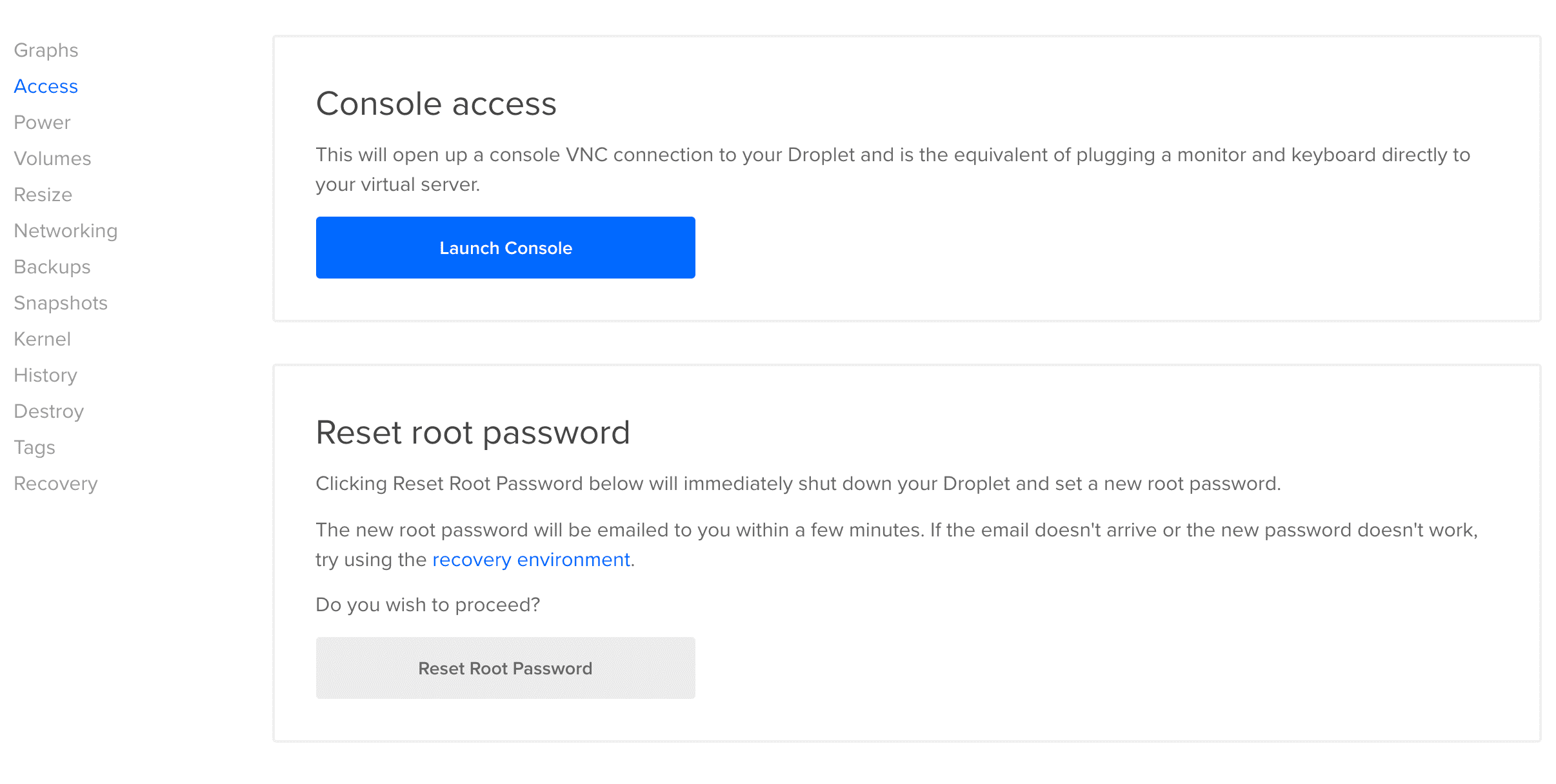 Reset Root Password in Digital Ocean